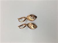 Orecchini Donna Orecchini Pendenti in Oro OR OR FOGLIE PENDENTI Soma Gioielli G4.9